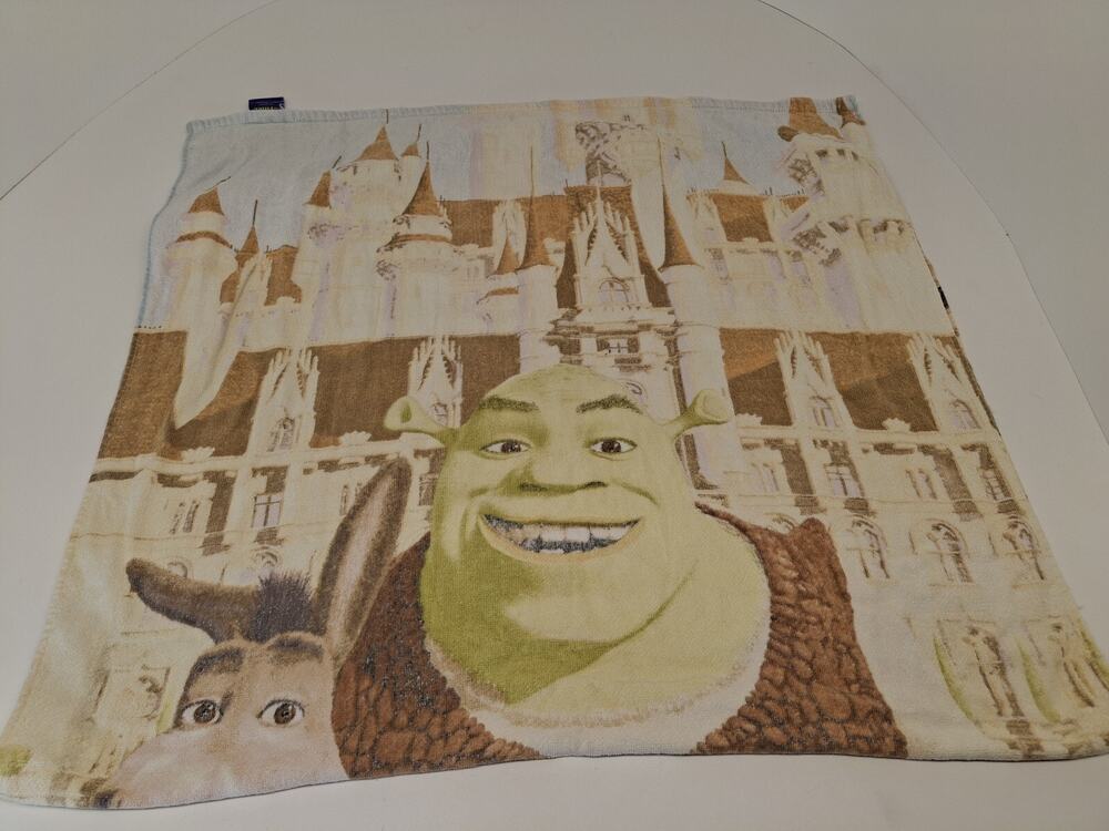 VTG Shrek 3 Beach Towel Y2k 2007 Collectible Movie Bath The Third Donkey